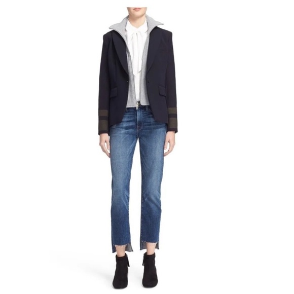 Frame Le High Straight in Carroll Wash - Picture 9 of 16